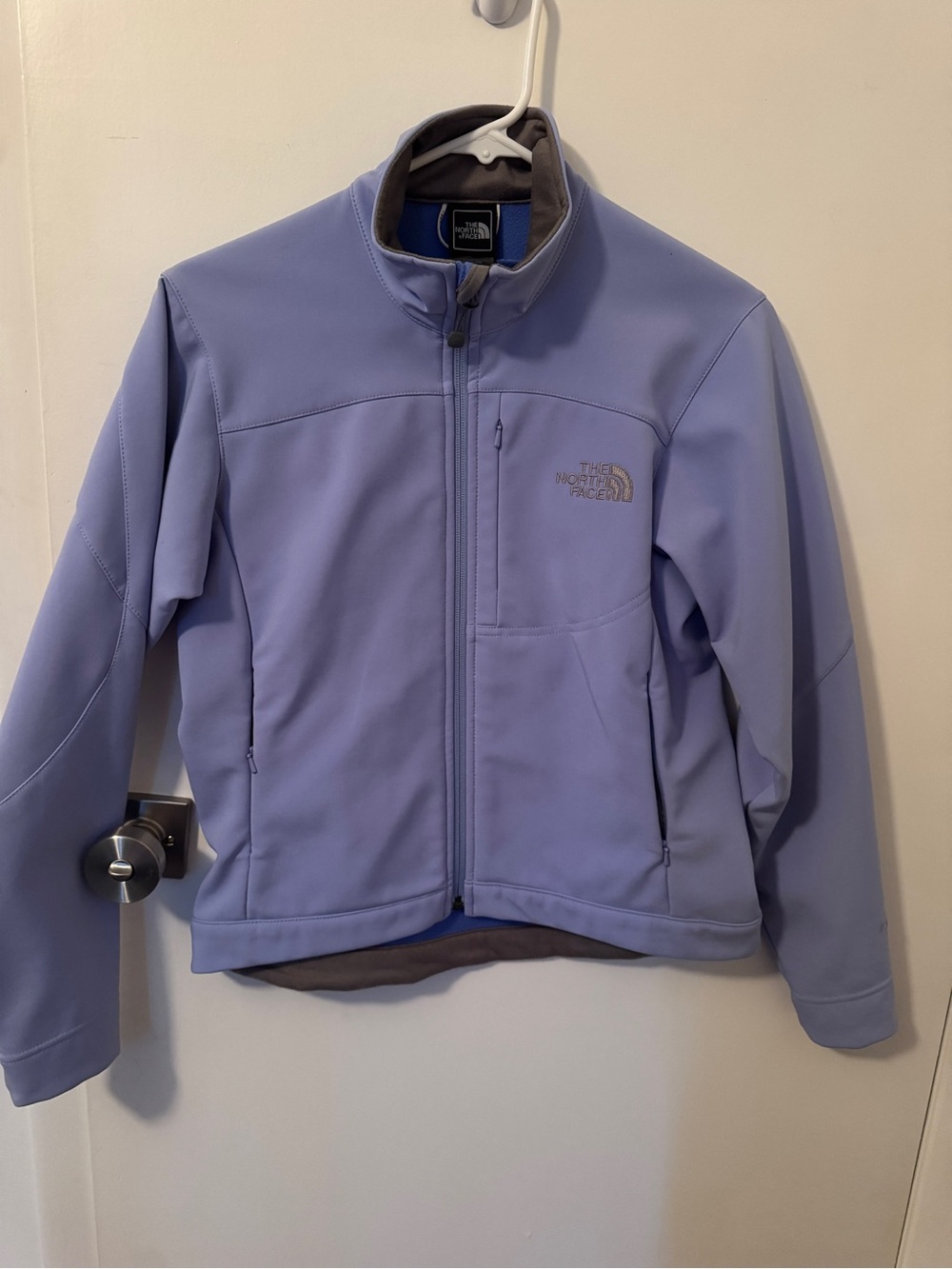 The North Face Light Lavender and Taupe Fleece Jacket